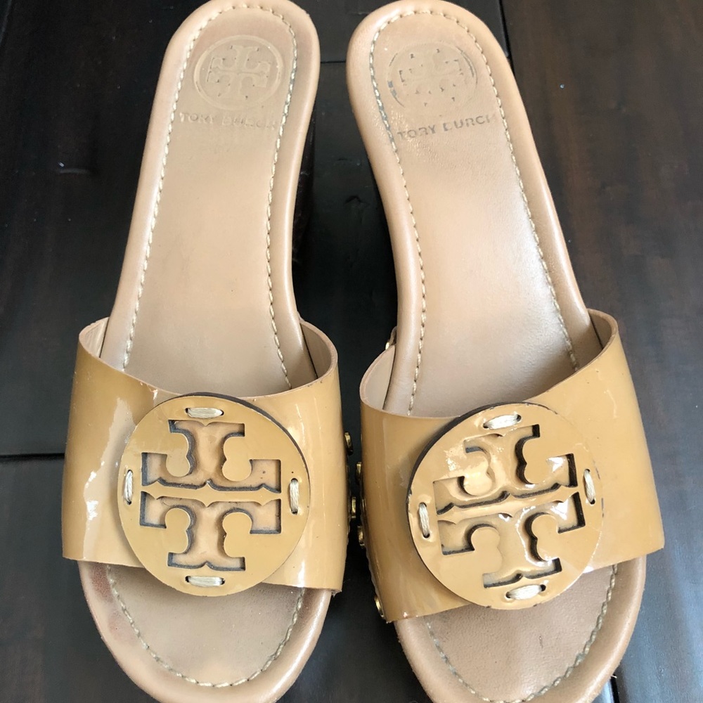 Tory Burch patty wedge sandals 5.5